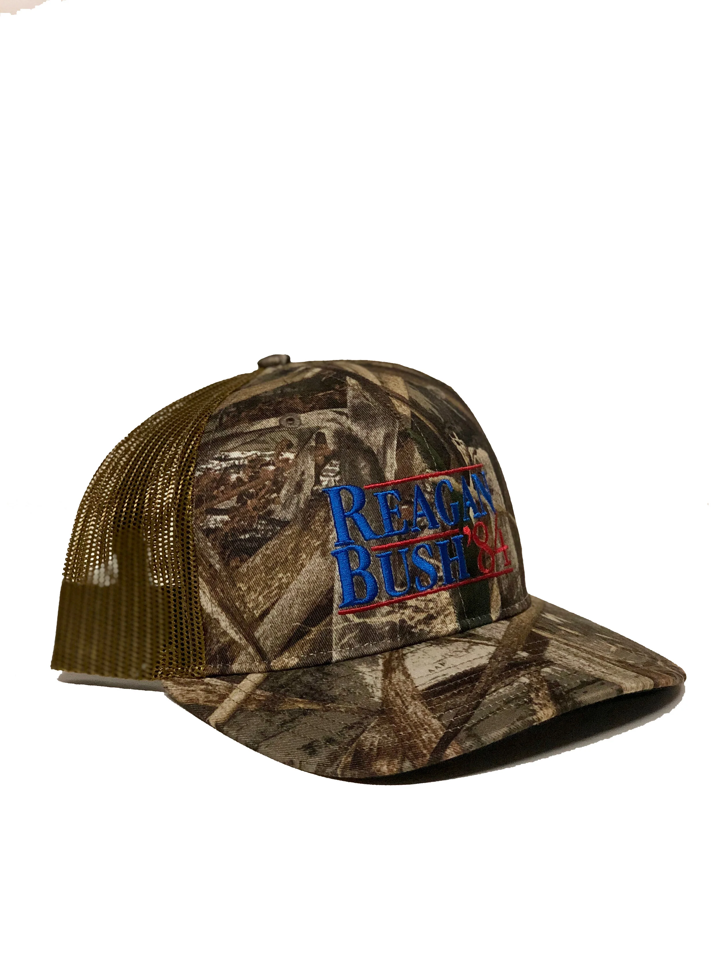 reagan bush 84 trucker hat