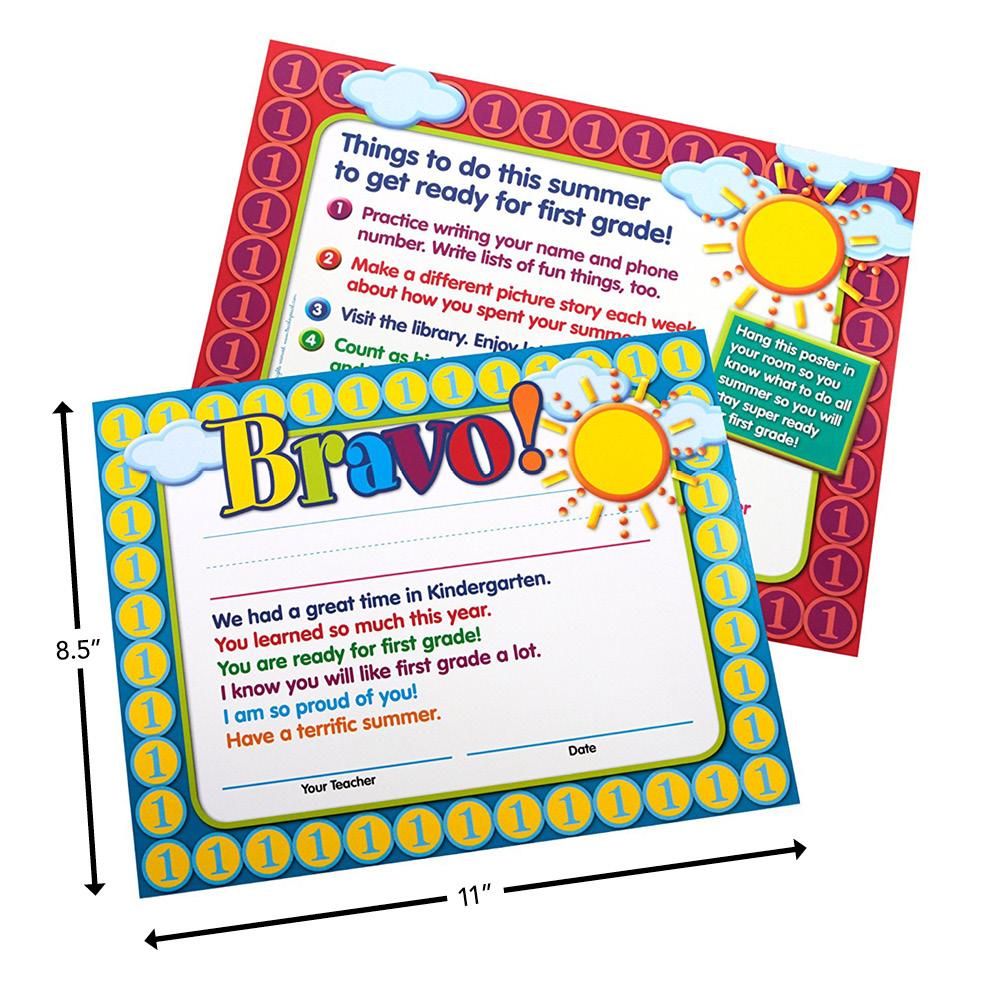 Moving To First Grade End Of Year Certificates Mini Posters