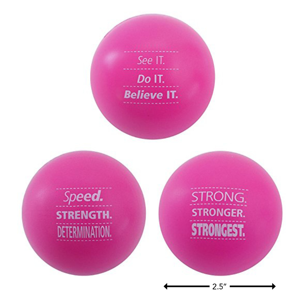 pink stress ball