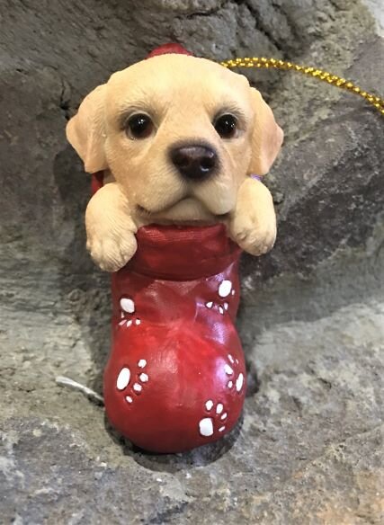 yellow lab ornament