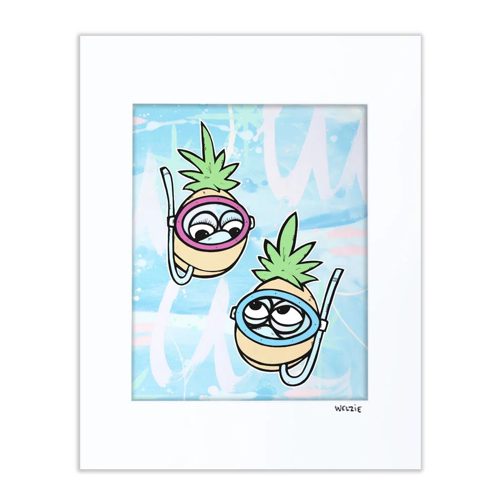 TwoCrows Welzie レジンアート原画　ハワイアン Welzie Fine Art Maui Hawaii
