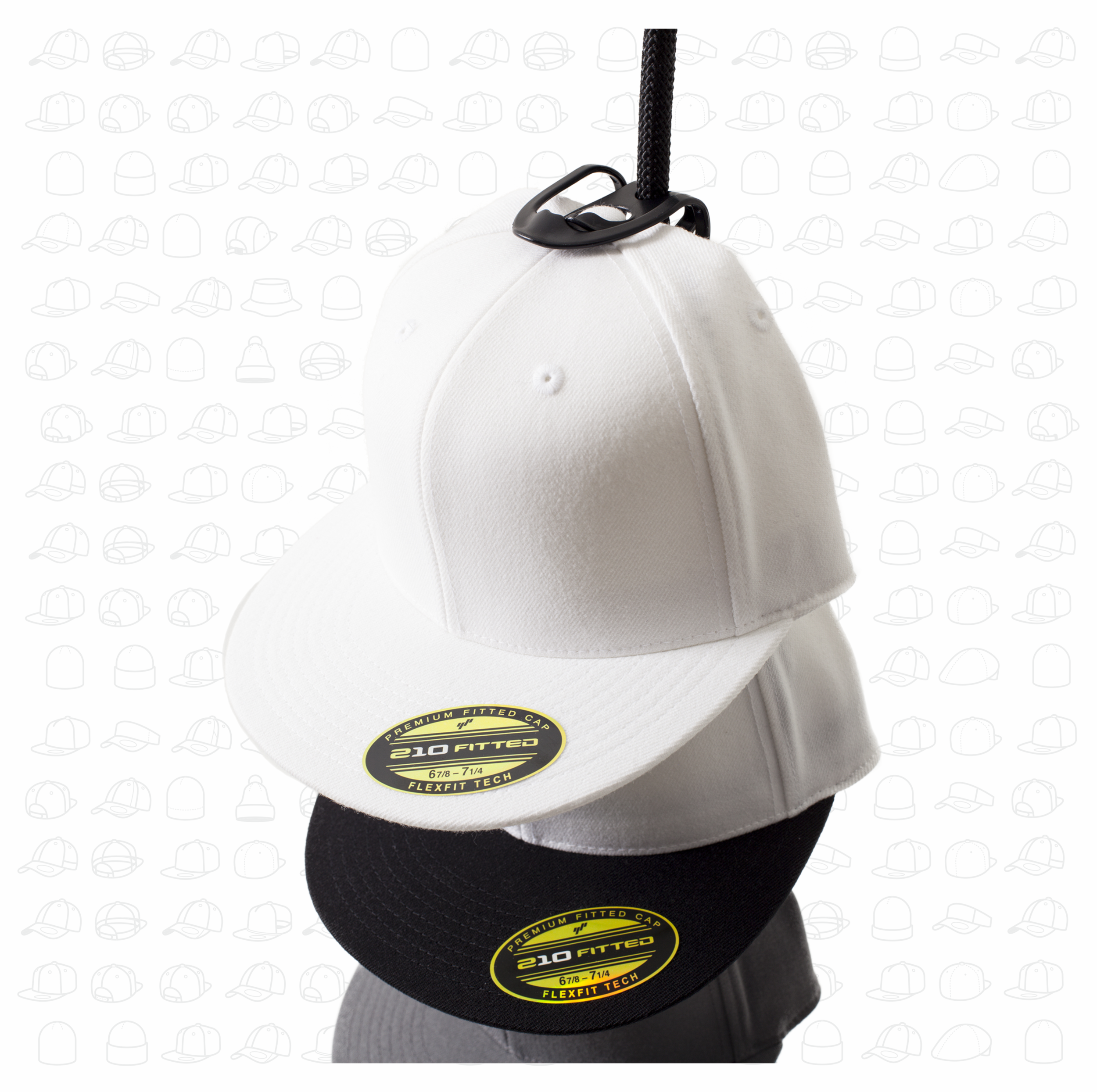 hat rack for fitted caps