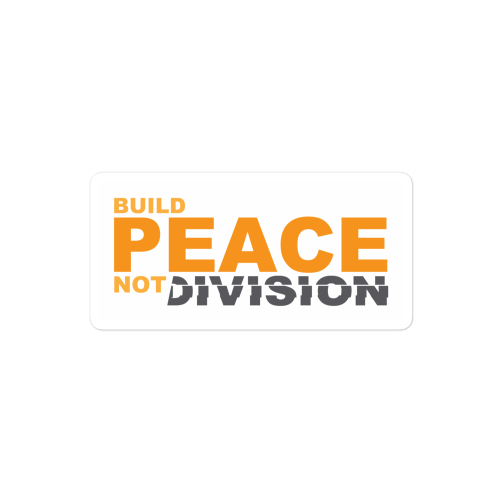 Make Peace Not War Bumper Sticker - 4x4 Inch Vinyl Decal For Car, Laptop, Window