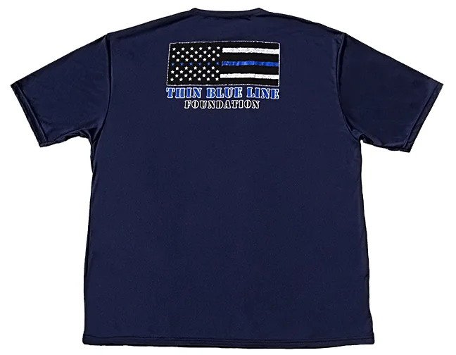thin blue line dry fit shirt