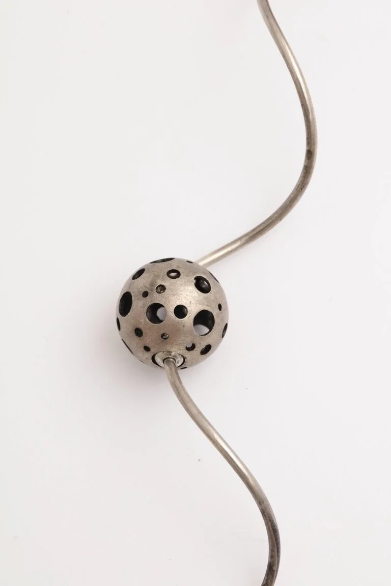 Elizabeth Garvin Modernist Silver Necklace Elle W Collection Elizabeth Garvin Modernist Silver