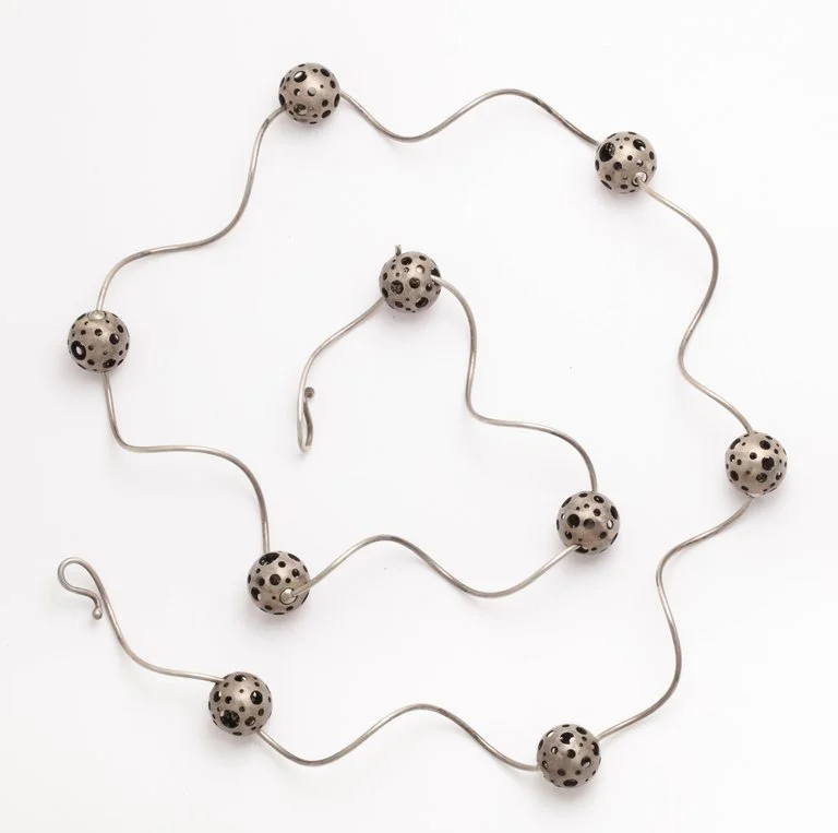 Elizabeth Garvin Modernist Silver Necklace Elle W Collection Elizabeth Garvin Modernist Silver