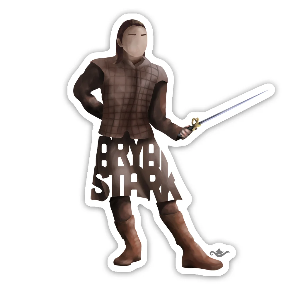 Arya Stark Sticker With Needle From Game Of Thrones Decal For Laptop Or Any Flat Surface Grantedesigns