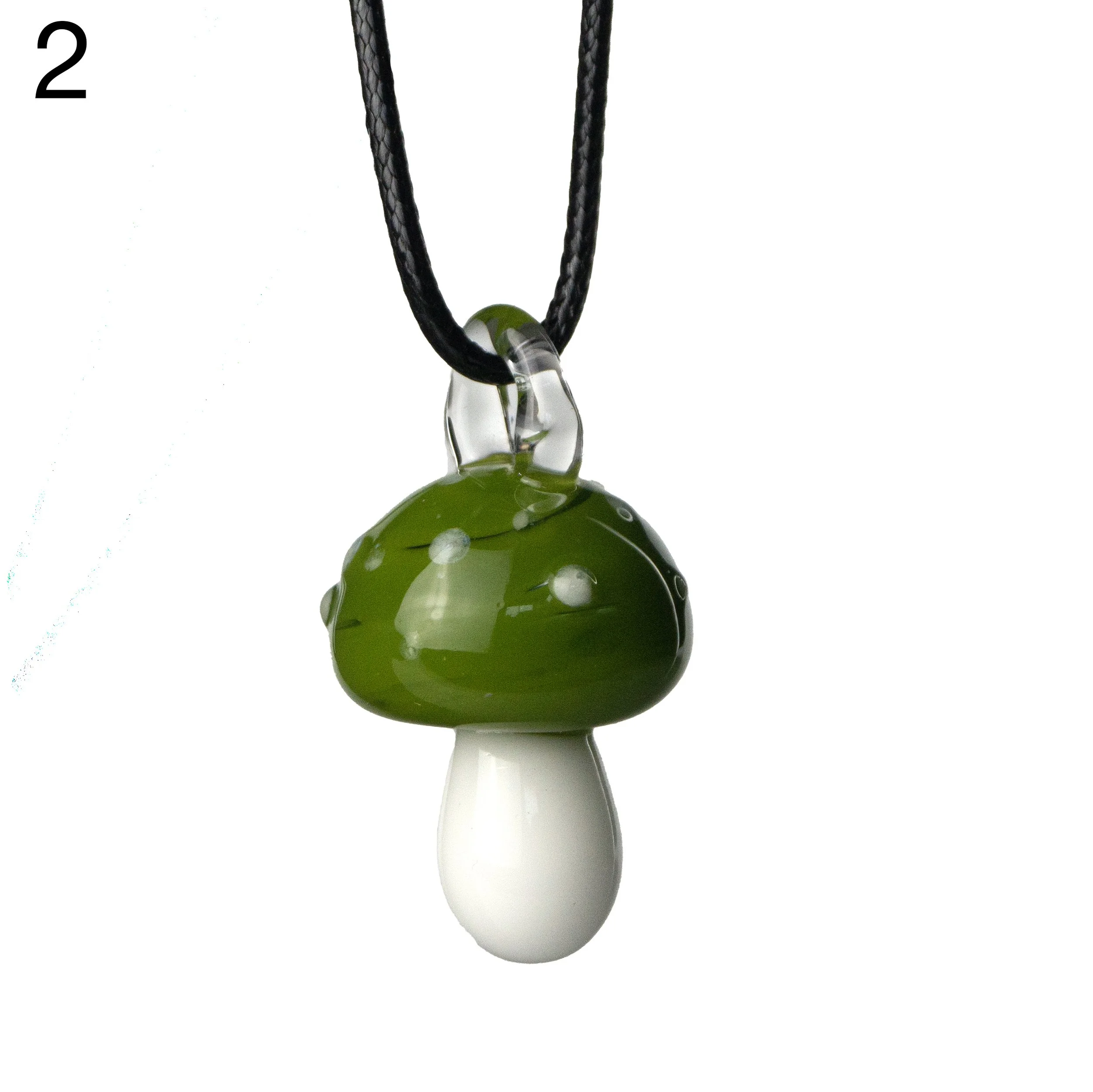Mushroom Pendant Necklace by Ashlee Hale Foci Minnesota Center for Glass Arts