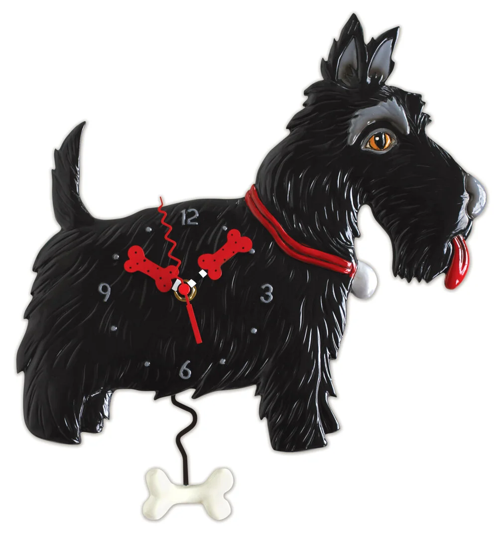 Clock Scottie Dog Butler Bailey S Pet Services Boutique Clock Scottie Dog Butler Bailey S