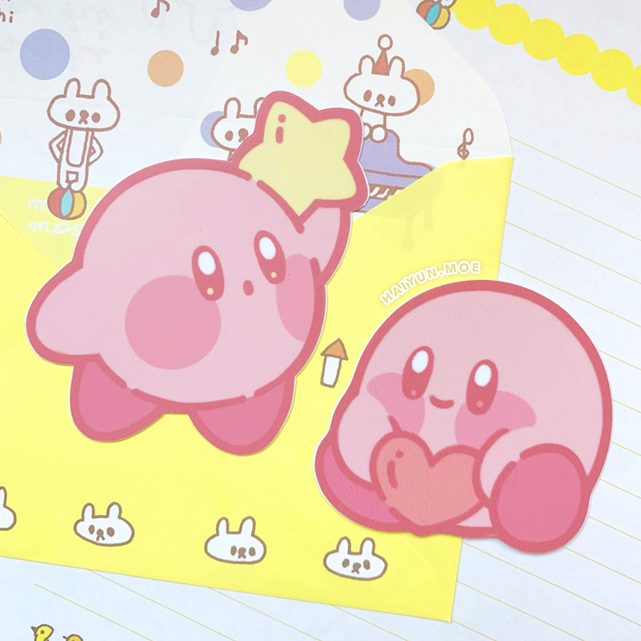 Kirby Star & Heart Stickers — haiyun