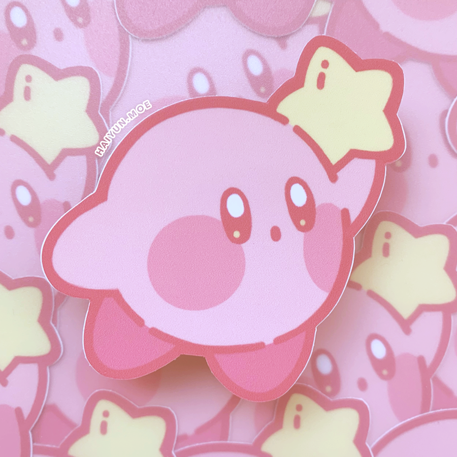 Kirby Star & Heart Stickers — haiyun