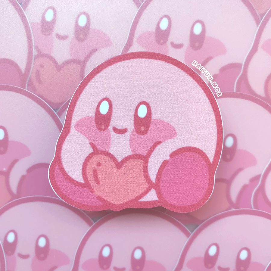 Kirby Star & Heart Stickers — haiyun
