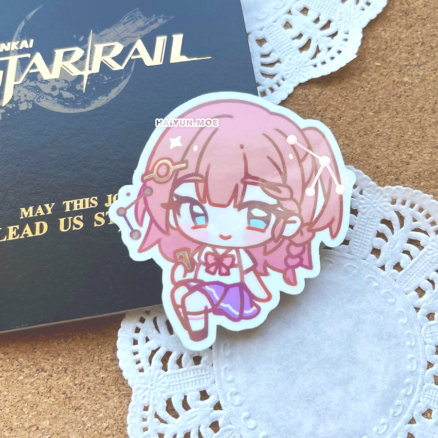 Honkai: Star Rail Academy Shiny Foil Stickers — haiyun