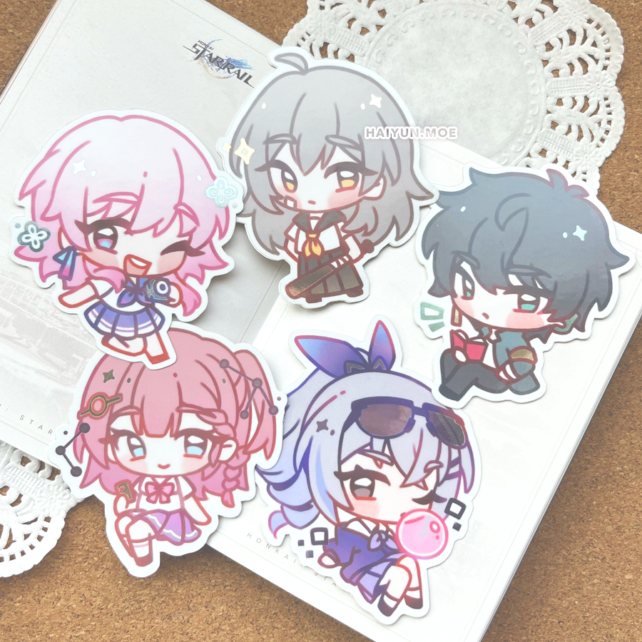 Honkai: Star Rail Character Cartoon Stickers – Honkai Shop