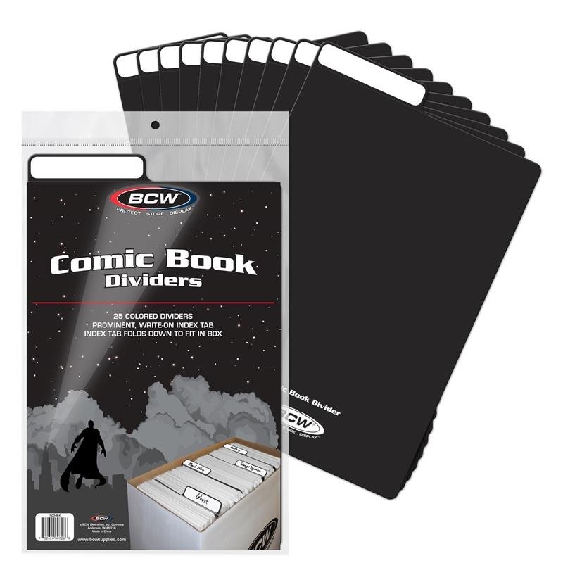 BCW Comic Book Dividers (25 Pack) — Blind Science Design