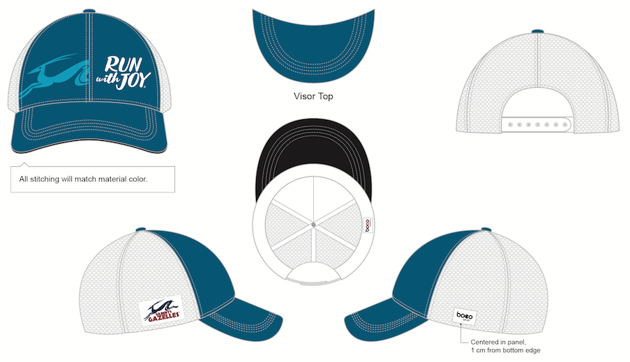 technical trucker hat running