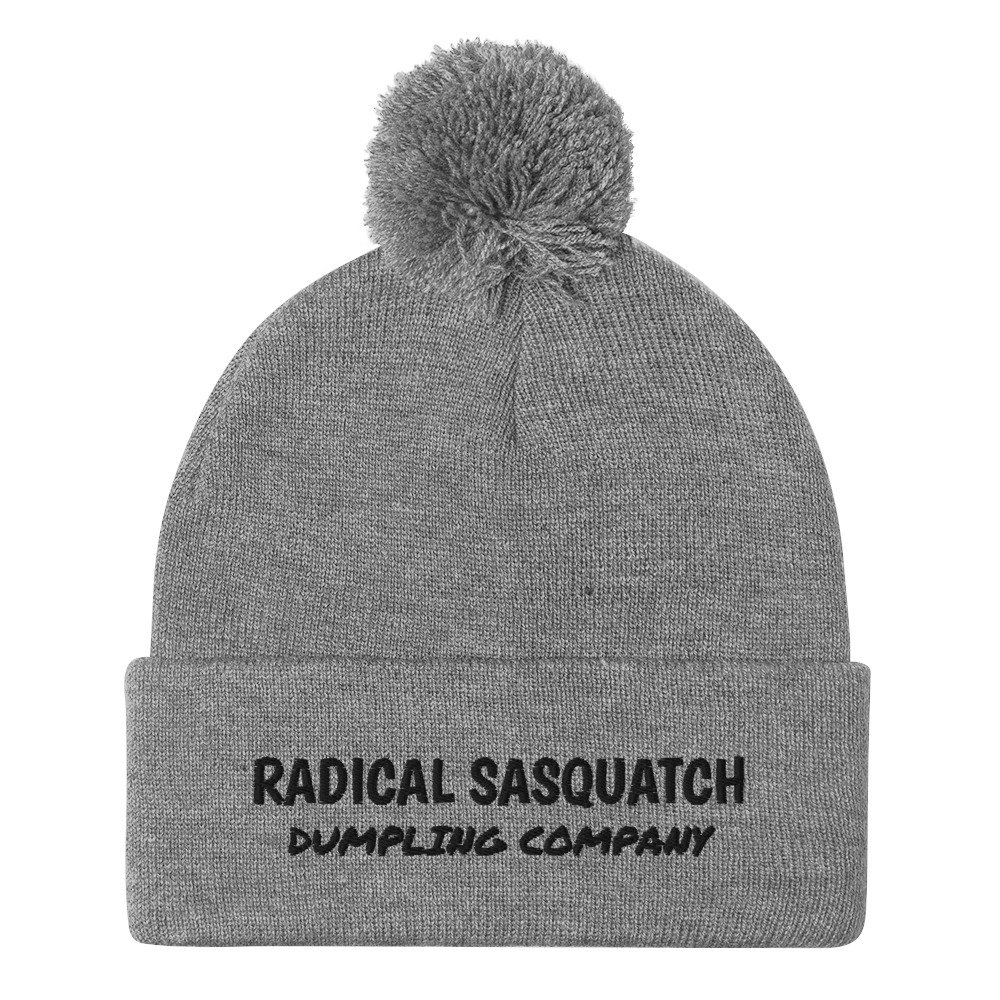 LOGO BEANIE (BLACK/CREAM) | Oma Studios