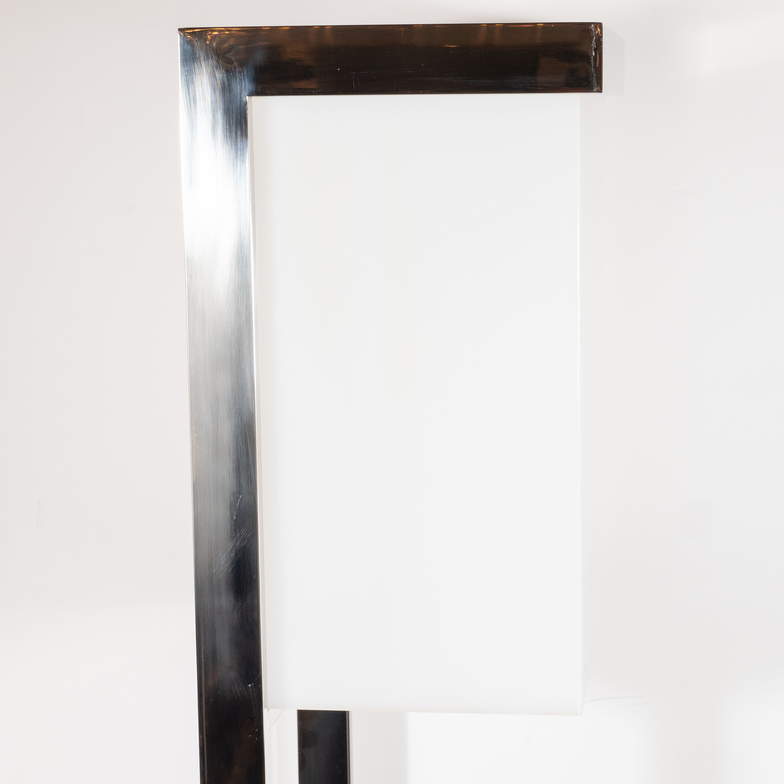 Mid Century Modern Lucite And Chrome Floor Lamp By Milo Baughman High Style Deco