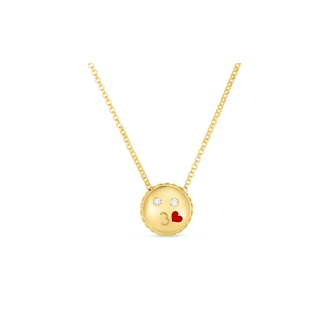 Kiss Emoji Necklace — Zachary's Jewelers