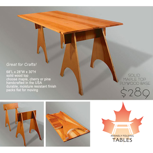 Medium Wood Flat Pack Table Kit Clark Furniture