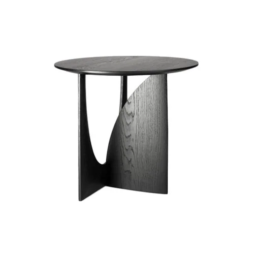 Geometric Side Table - Oak — Design Warehouse