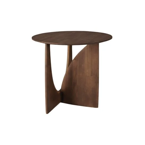 Geometric Side Table - Oak — Design Warehouse