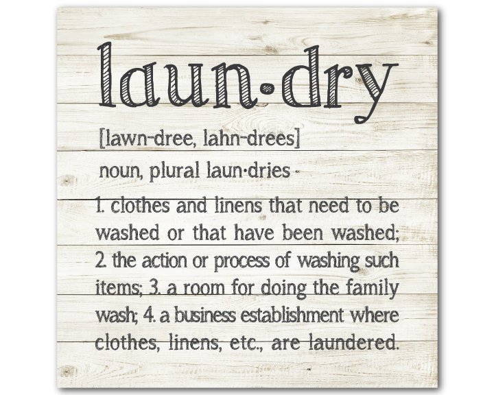 Farmhouse Canvas Wall Art Laundry Definition Decor Farmhouse