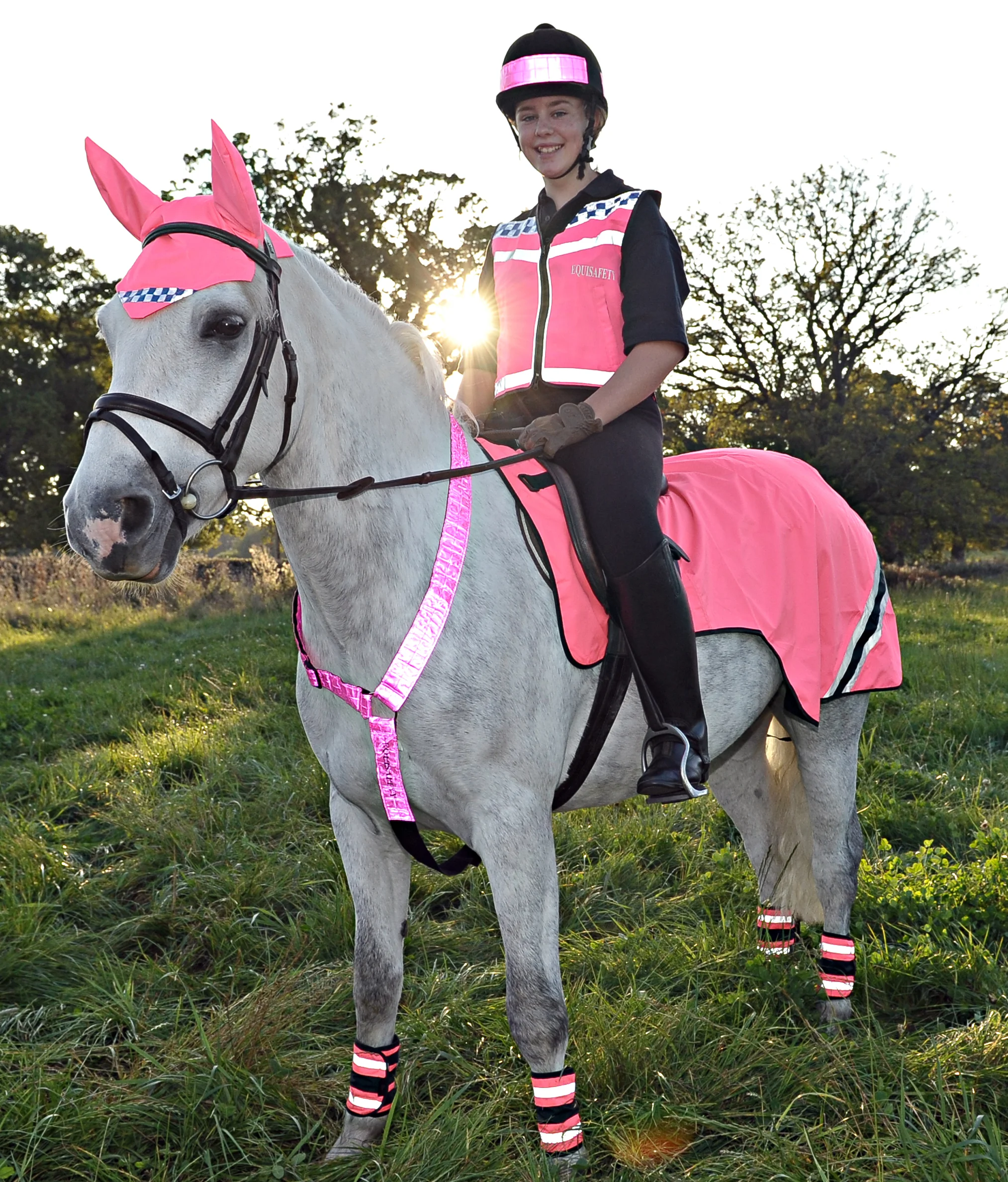 hi viz horse riding jacket