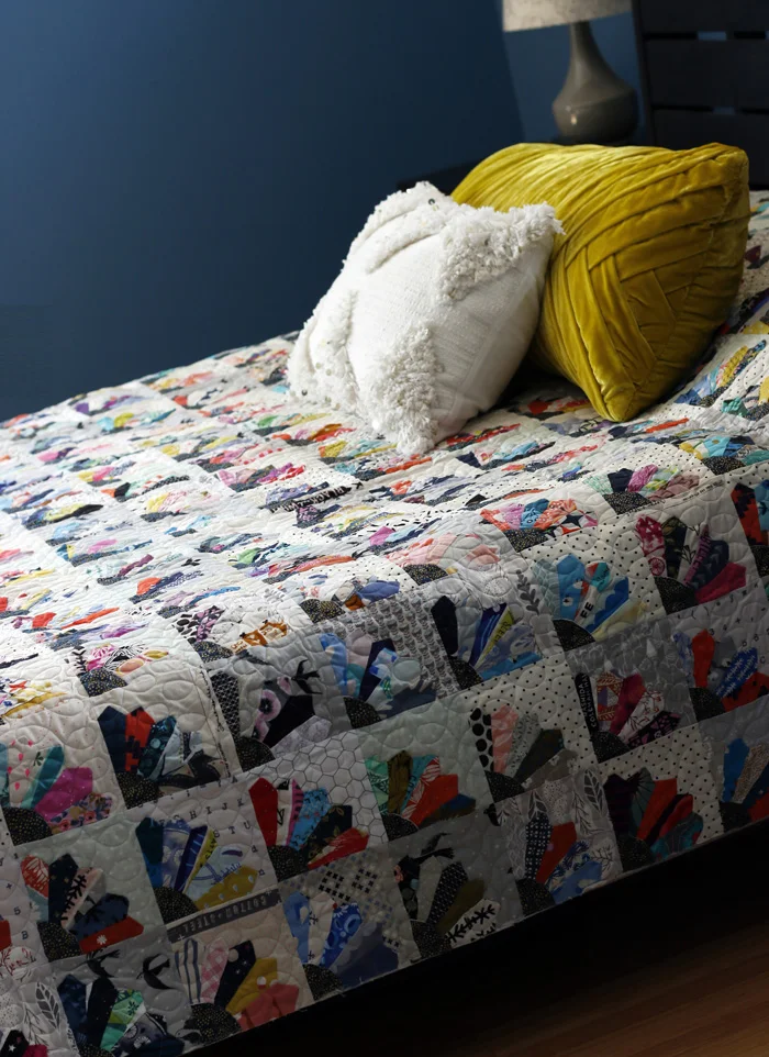 Drummer Boy Dresdens Quilt Pattern Stitched In Color