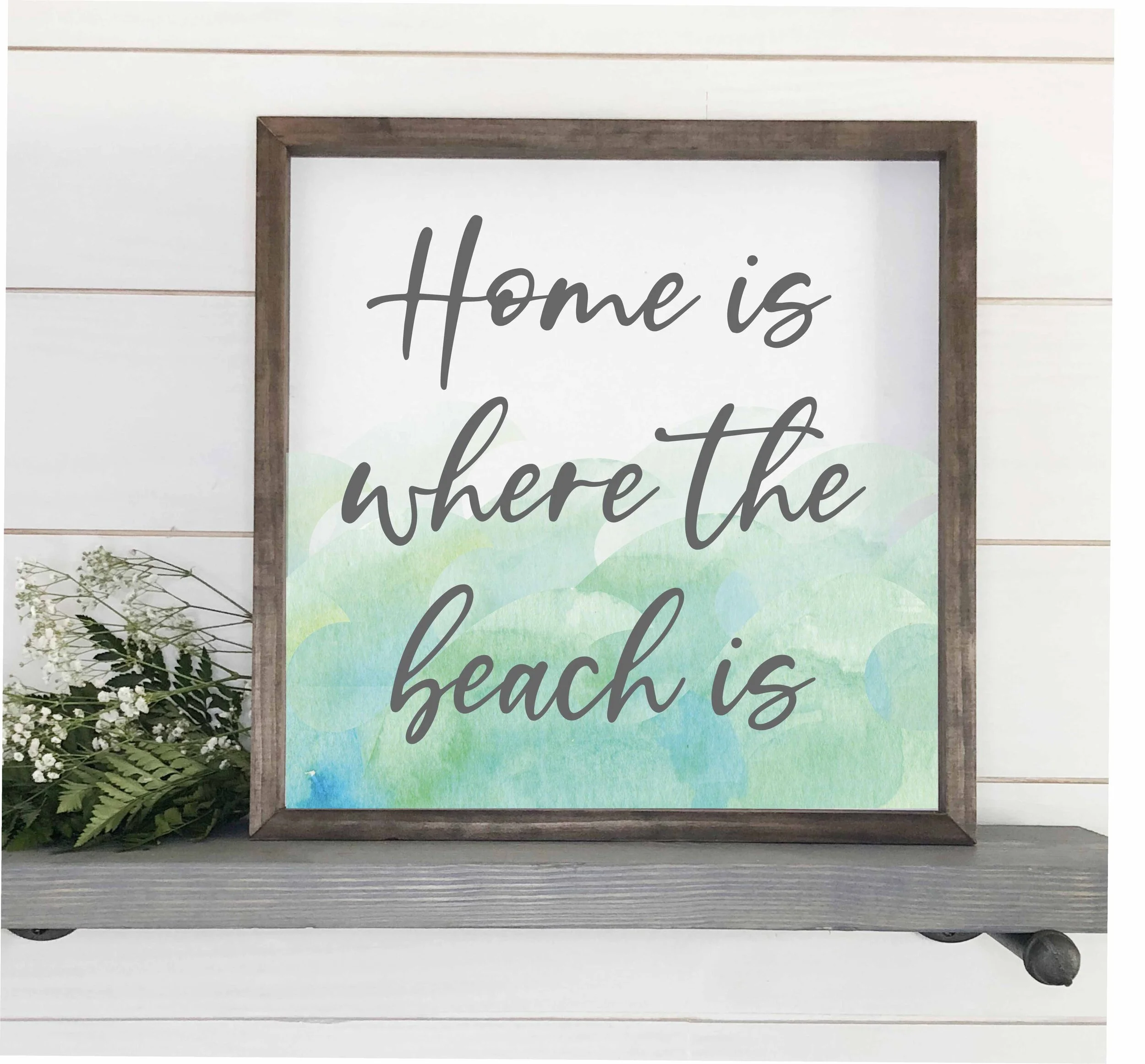 Home Beach Framed Sign Beach Decor Home Decor Scc 19 Sweet