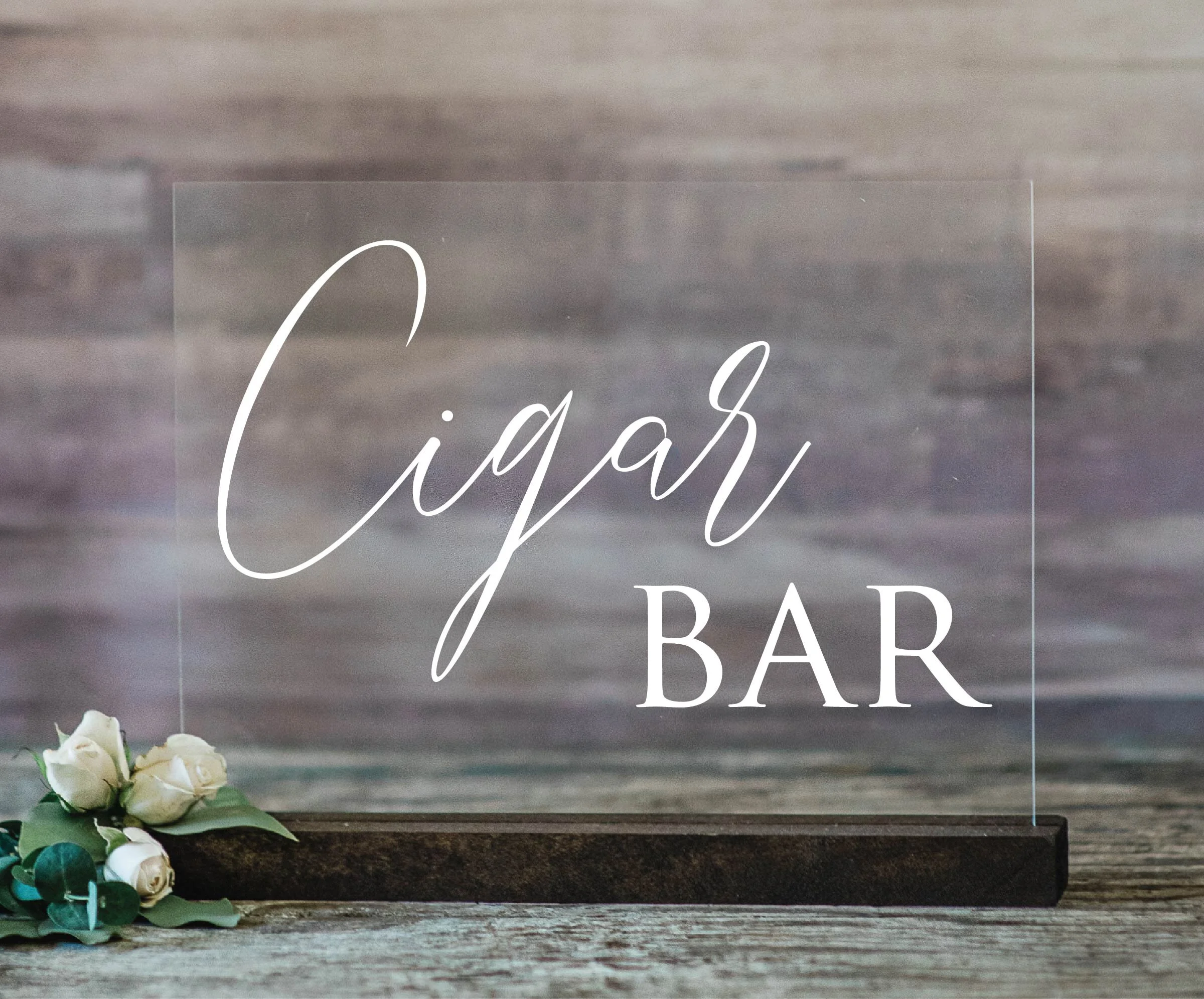 wedding sign please take one sign favor sign cigar bar sign cigar sign reception sign style01 SKU: LNWS24