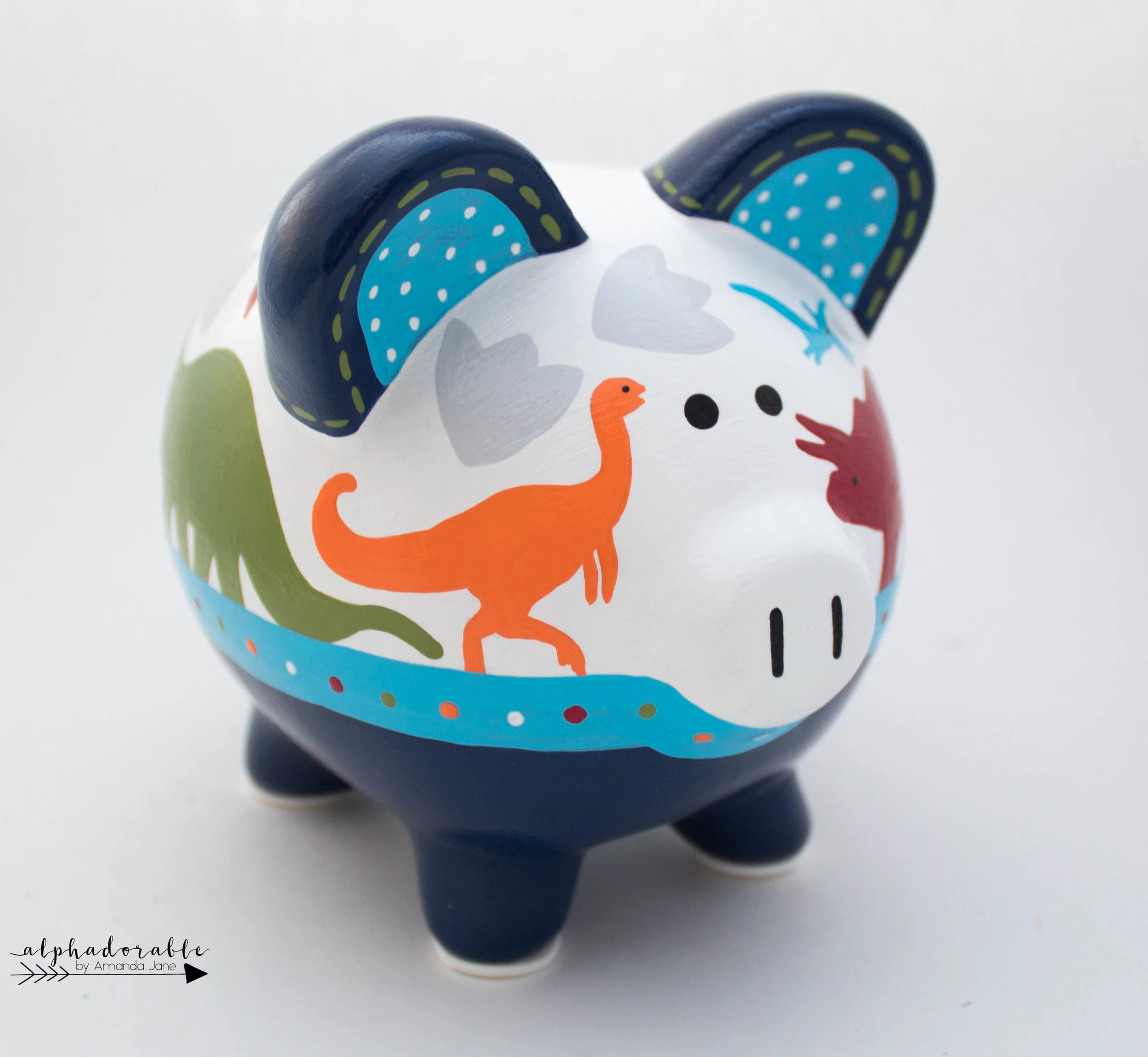 dinosaur piggy bank