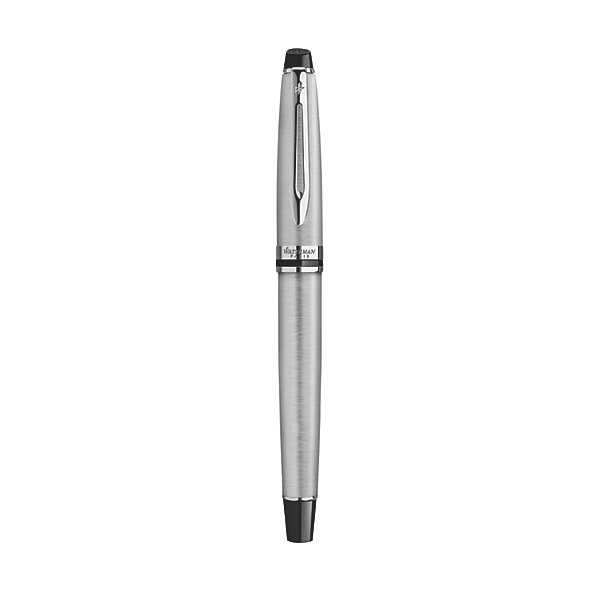 Waterman Expert Fountain Pen Stainless Steel Chrome Trims NEW