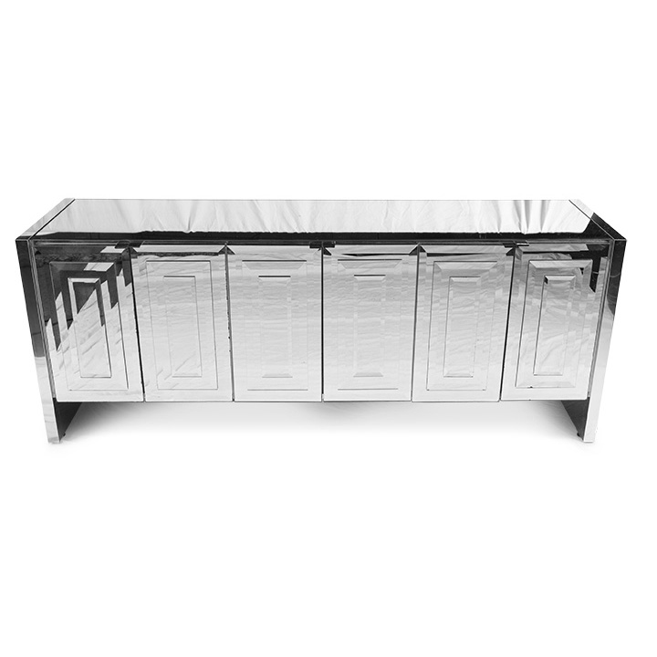 Vintage Ello Mirrored Credenza Weisshouse