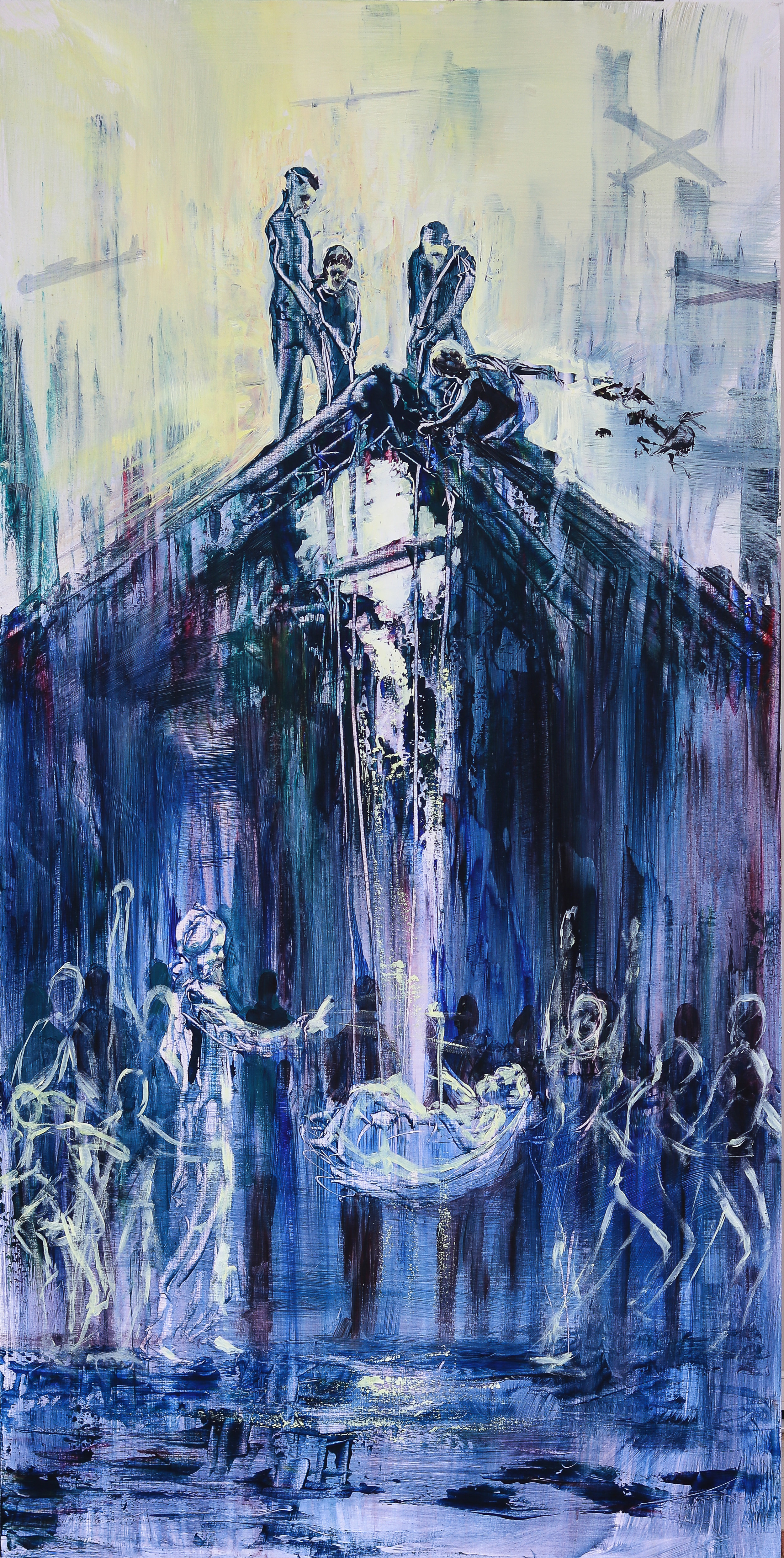 Sale Threshold Church Down Through The Roof 12x24 Giclee