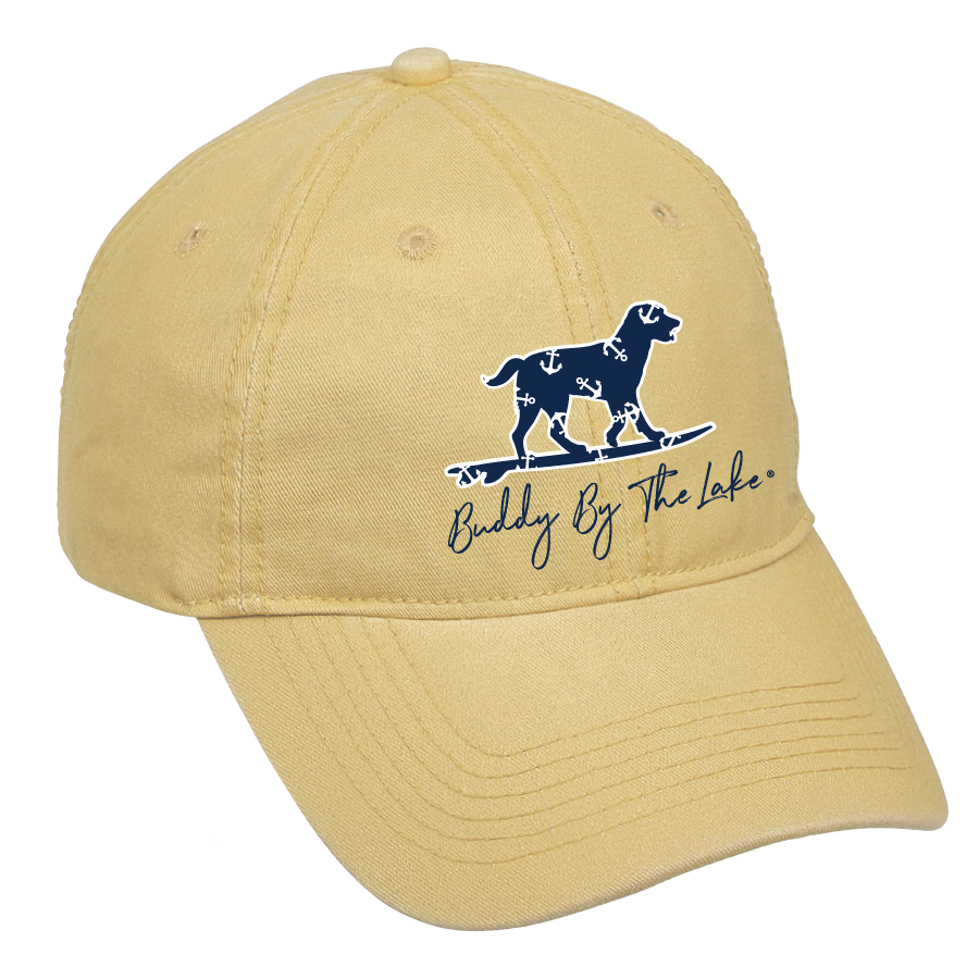 Lake Solid Navy Anchor on Baseball Cap — Buddy by the Sea