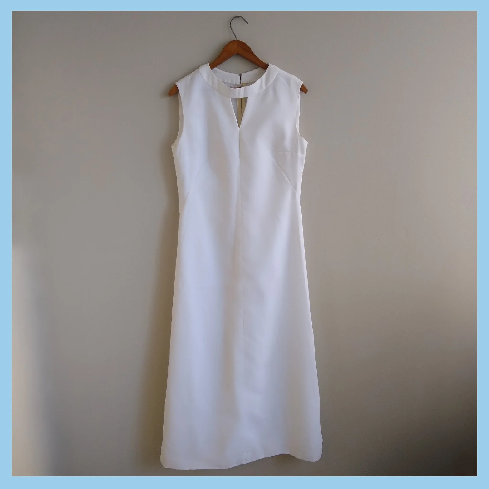 white long frock dress
