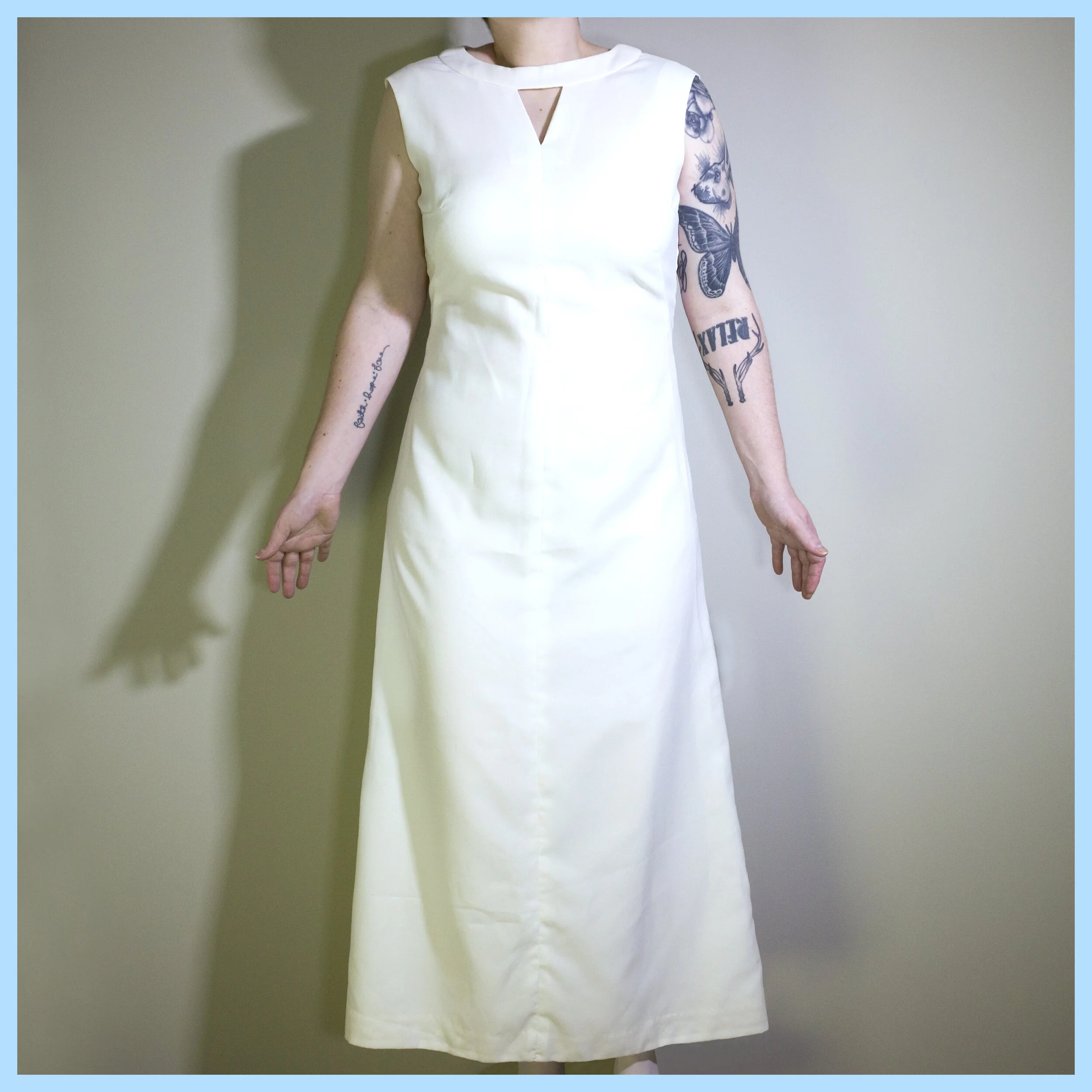 white long frock