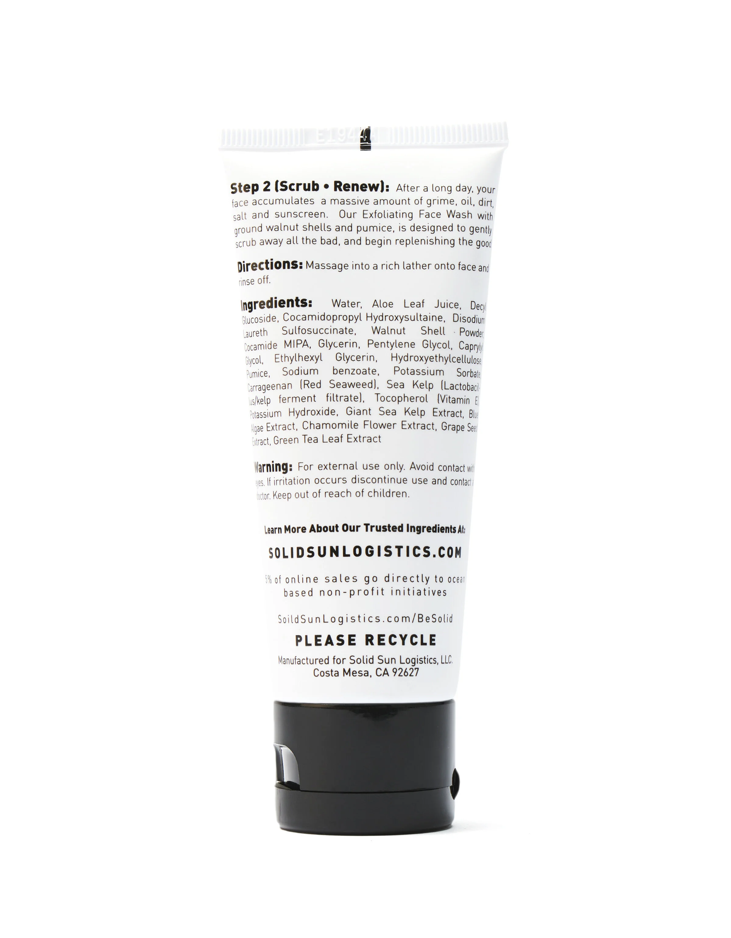solid face wash