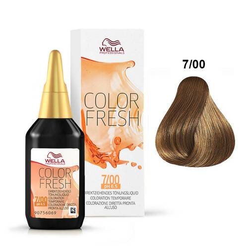 Wella Color Fresh 7/00 Medium Blonde/natural intense — ASHES & STEEL STUDIO