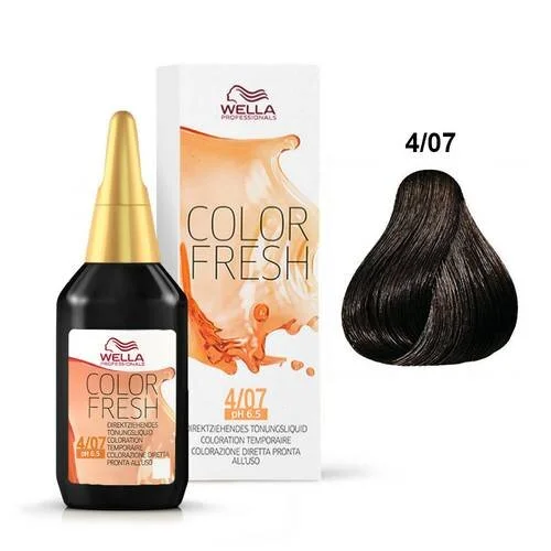 Wella Color Fresh 4/07 Medium Brown/natural Brown — ASHES & STEEL STUDIO