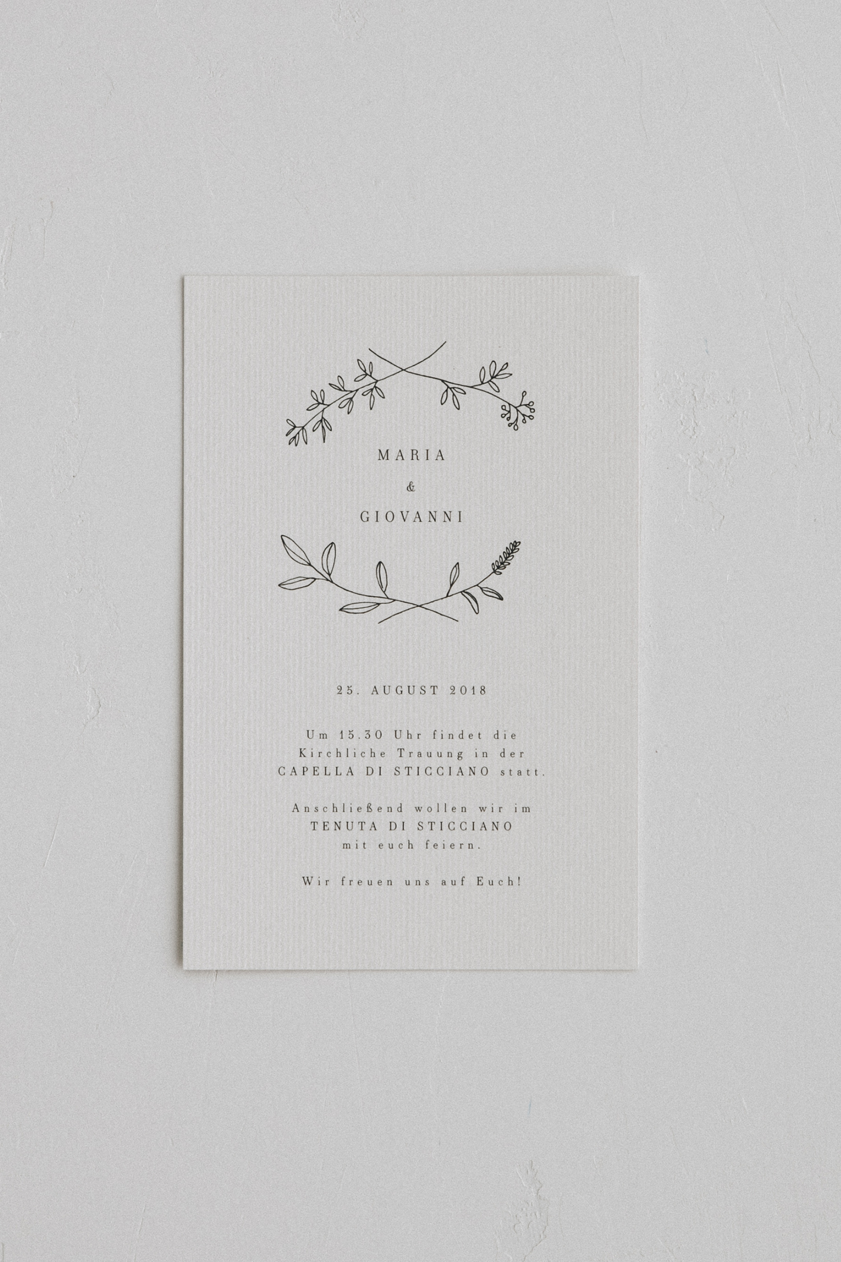Einladungskarte Felia Traumanufaktur Letterpress Studio Hochzeitspapeterie Hochzeitsfotograf