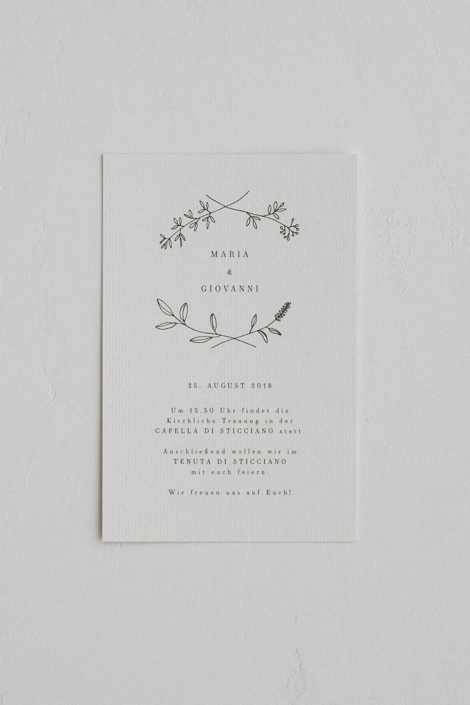 Einladungskarte Felia Traumanufaktur Letterpress Studio Hochzeitspapeterie Hochzeitsfotograf