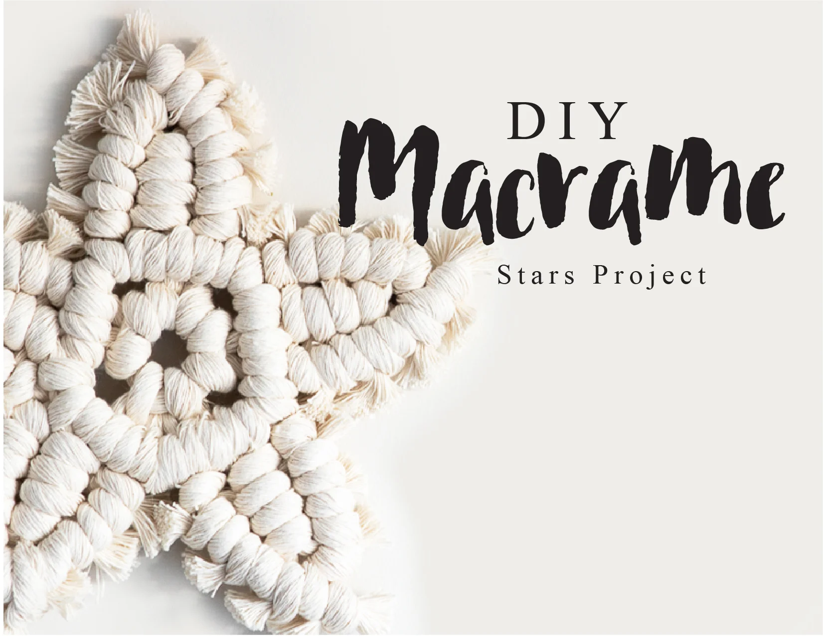 Stars Macrame Project Class | Video Instructions and Pattern — Hello Hydrangea