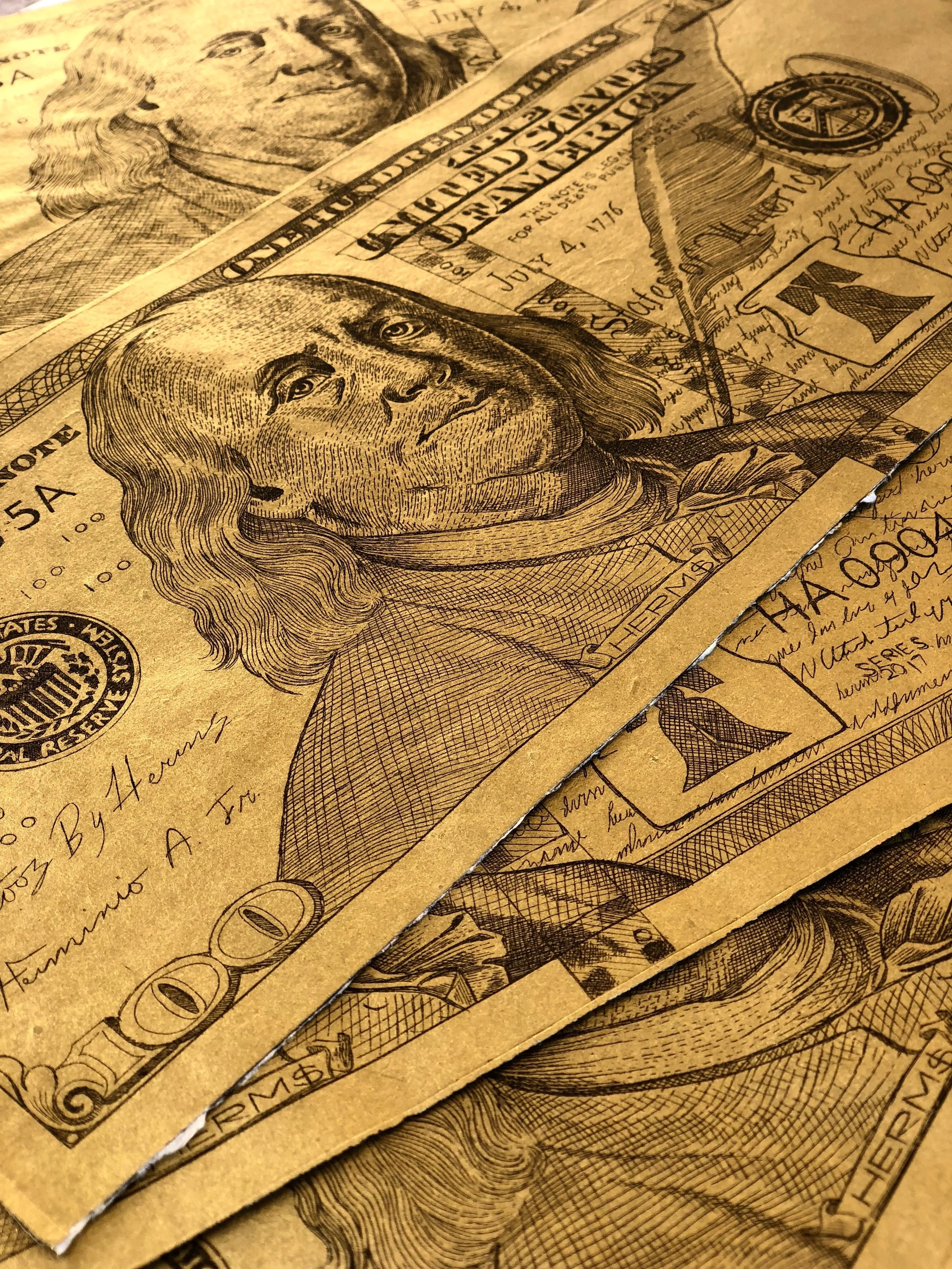 C R E A M Intaglio Etching Prints Tattoos By Herms