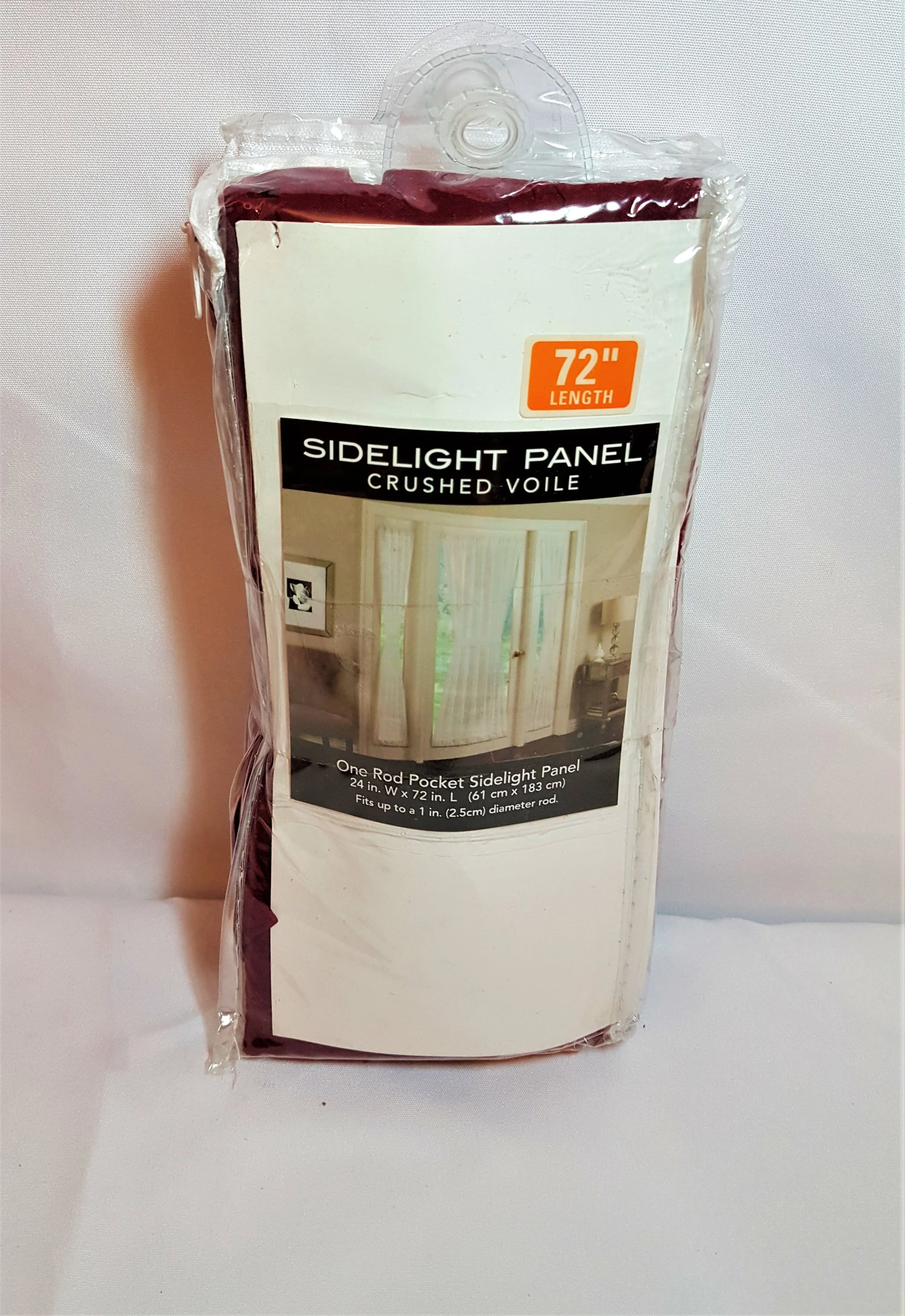 Bed Bath Beyond 72 X 24 Crushed Viole Sidelight Curtain Panel