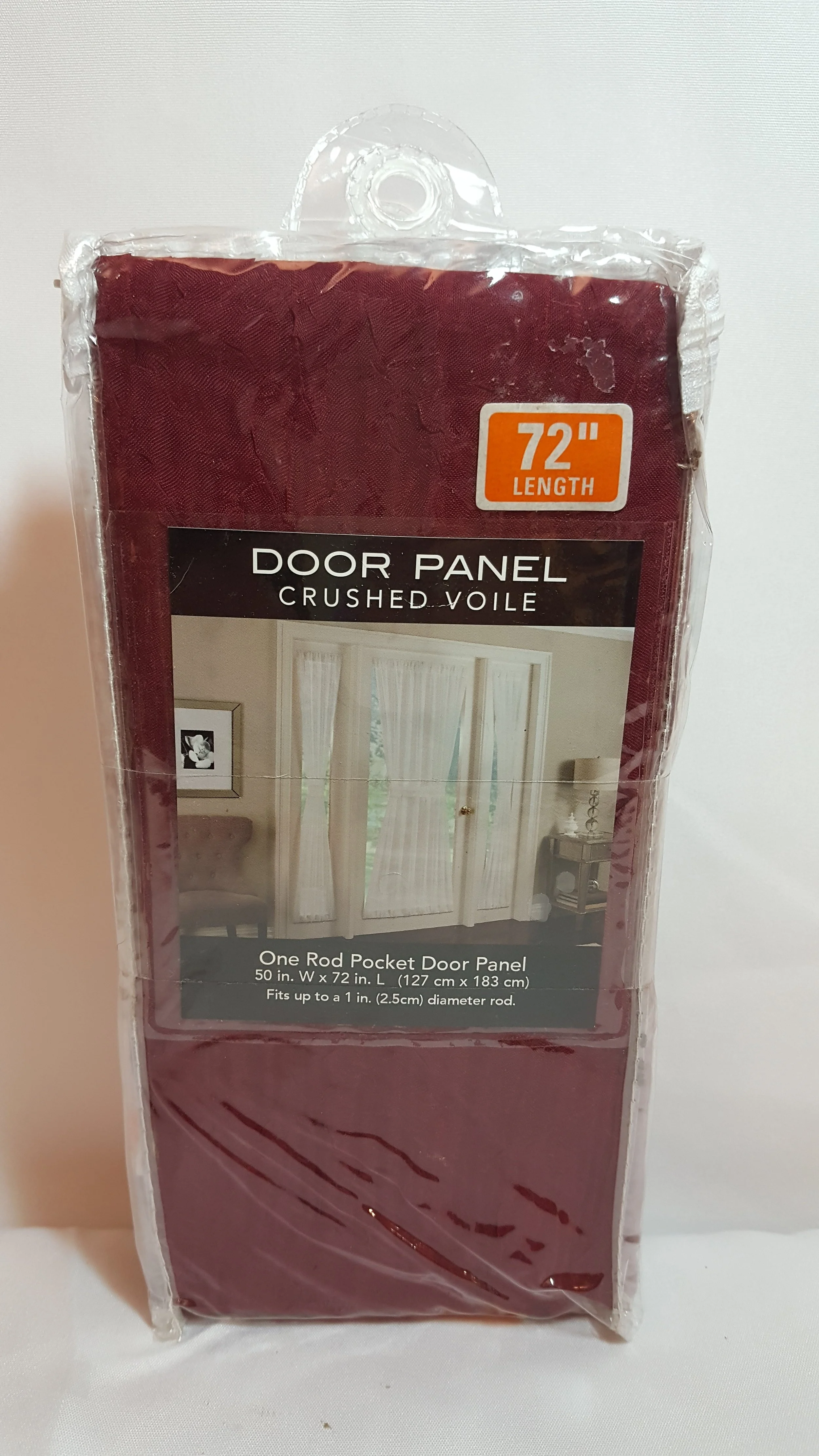 Bed Bath Beyond 72 X 24 Crushed Viole Sidelight Curtain Panel