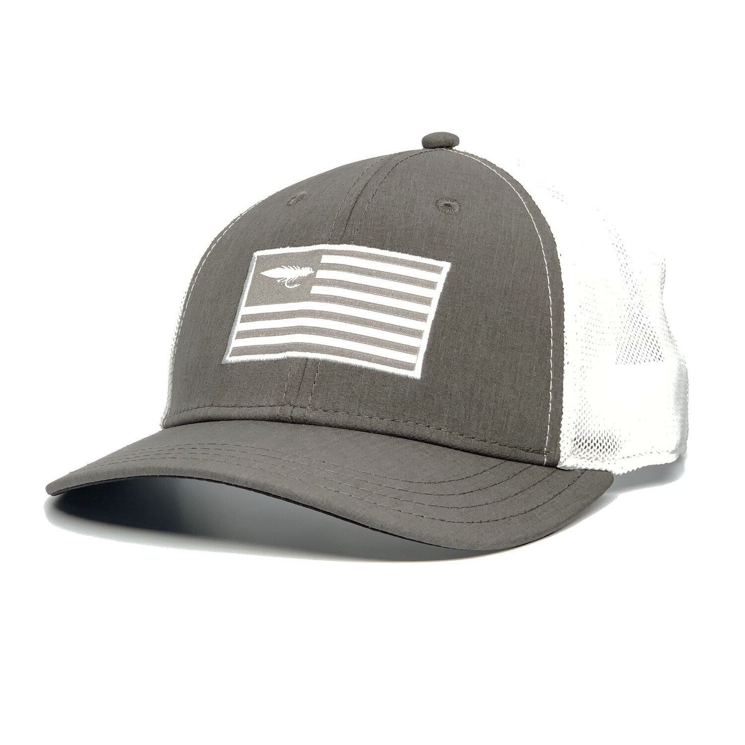 Sight Cast Fishing Company — American Fly Hat - [Charcoal/White]