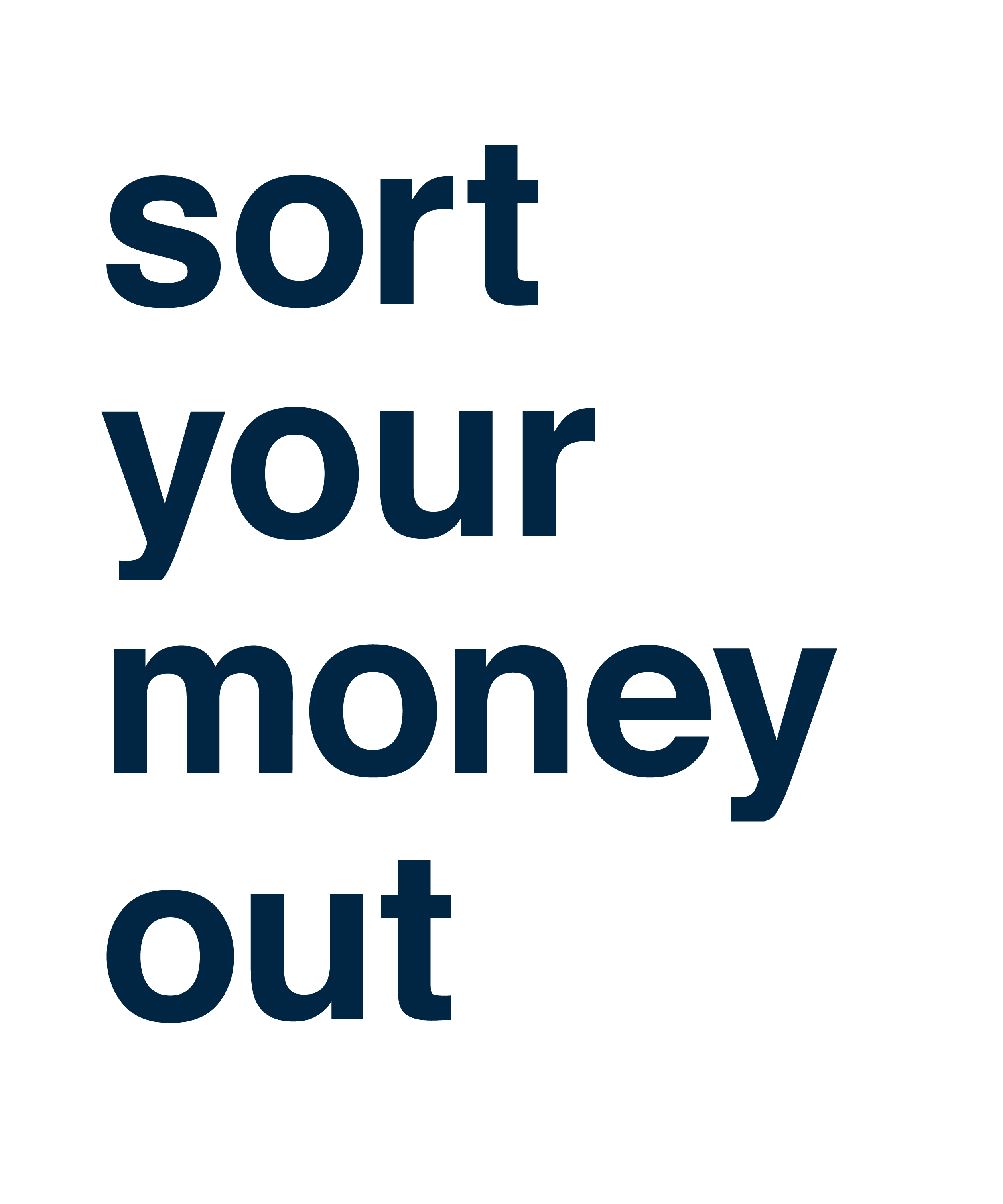 sort your money out
