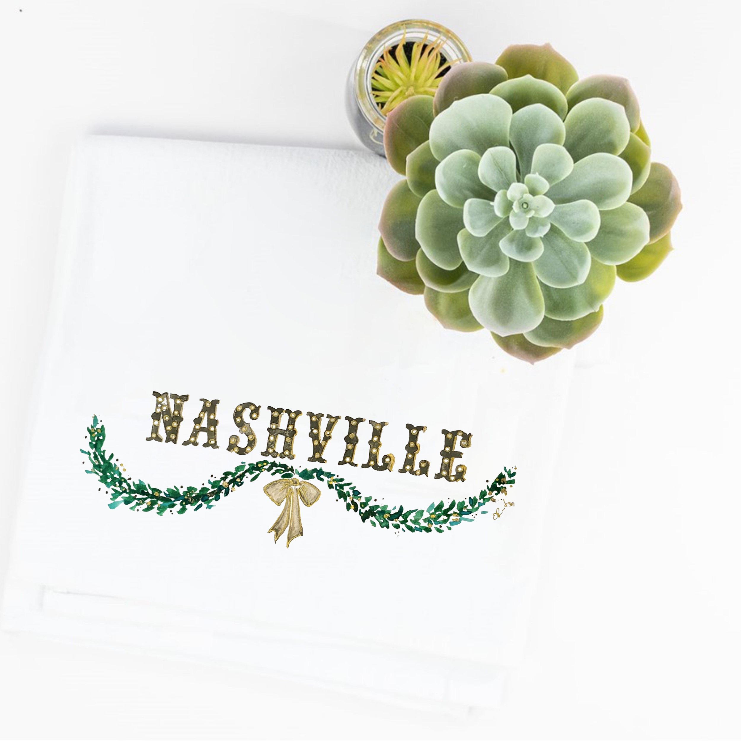 Knoxville Garland Tea Towel - Nashville, Knoxville, Memphis, Birmingham,  Louisville, Brentwood, Franklin, Collierville — Erika Roberts Studio